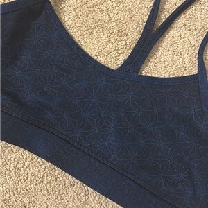 Lululemon Athletica Navy Geometric Sports Bra